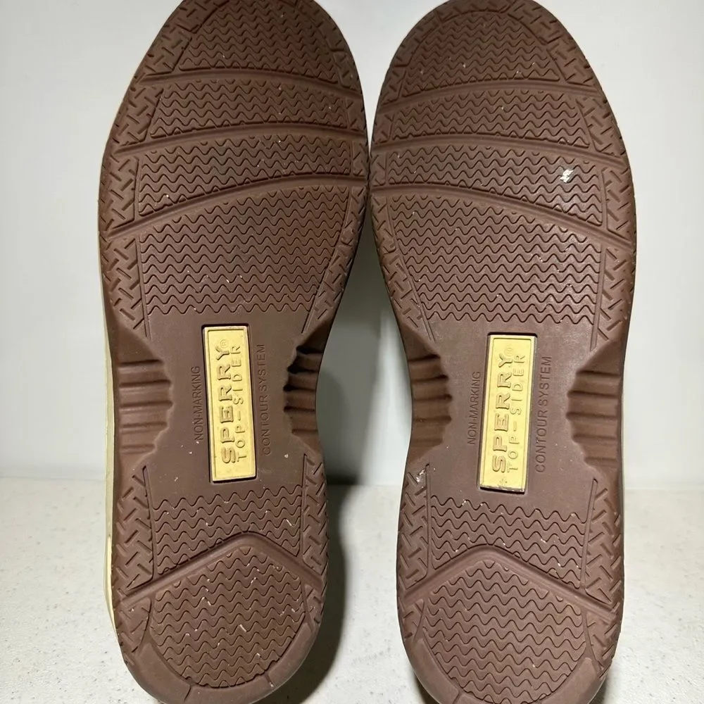 Sperry Top Sider Men’s Size 8,5M Billfish 3 Eye Boat Shoes Tan/Beige